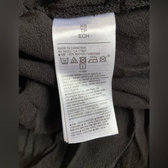 Old Navy black button down midi dress size XS - Picture 7 of 8